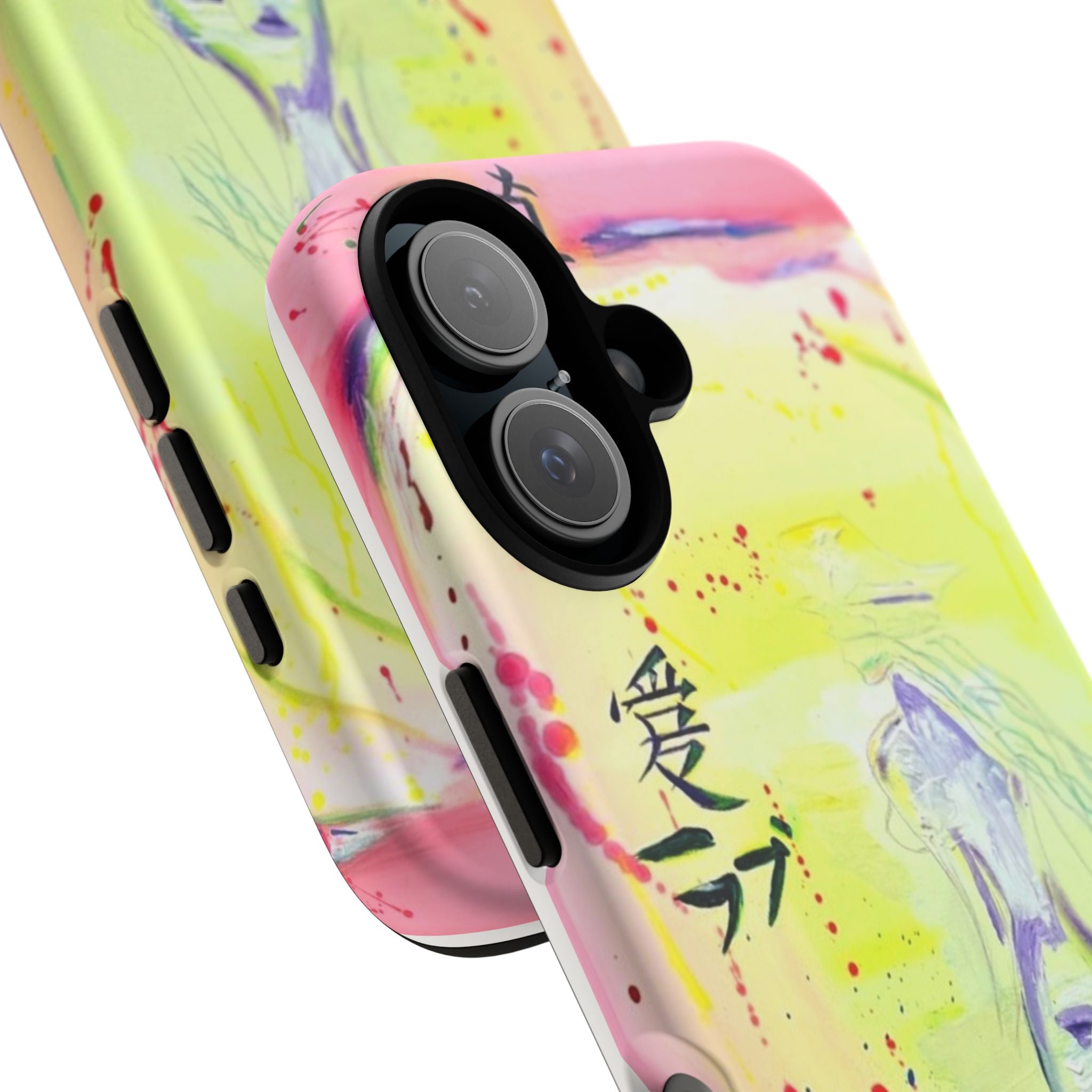 Pastel Koi Love Tough Phone Case — Watercolor iPhone Cover