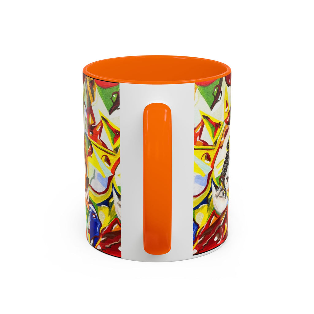 Abstract Colorful Art Coffee Mug — Vibrant Geometric Pattern
