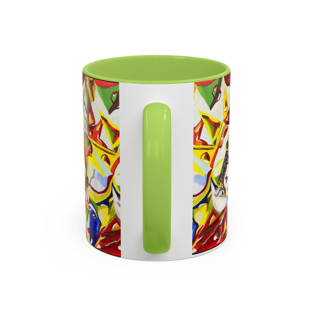 Abstract Colorful Art Coffee Mug — Vibrant Geometric Pattern