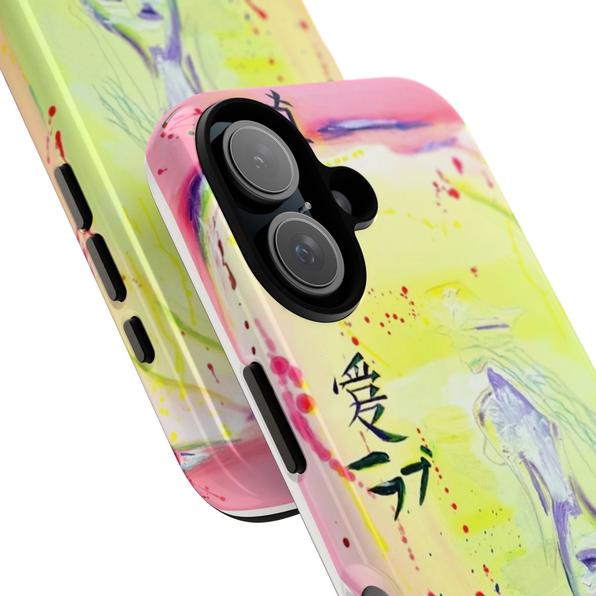 Pastel Koi Love Tough Phone Case — Watercolor iPhone Cover