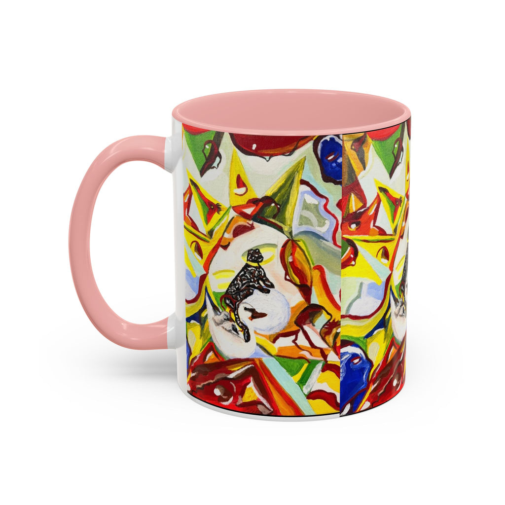 Abstract Colorful Art Coffee Mug — Vibrant Geometric Pattern