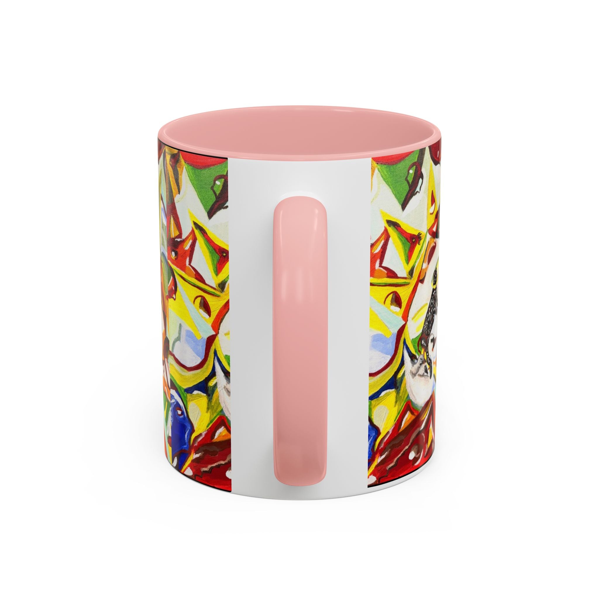 Abstract Colorful Art Coffee Mug — Vibrant Geometric Pattern