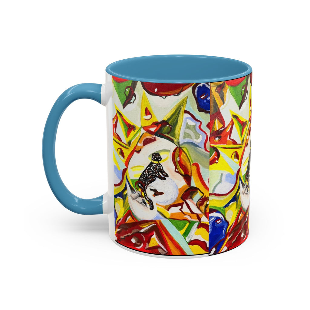 Abstract Colorful Art Coffee Mug — Vibrant Geometric Pattern