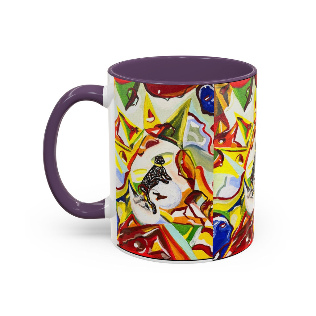 Abstract Colorful Art Coffee Mug — Vibrant Geometric Pattern