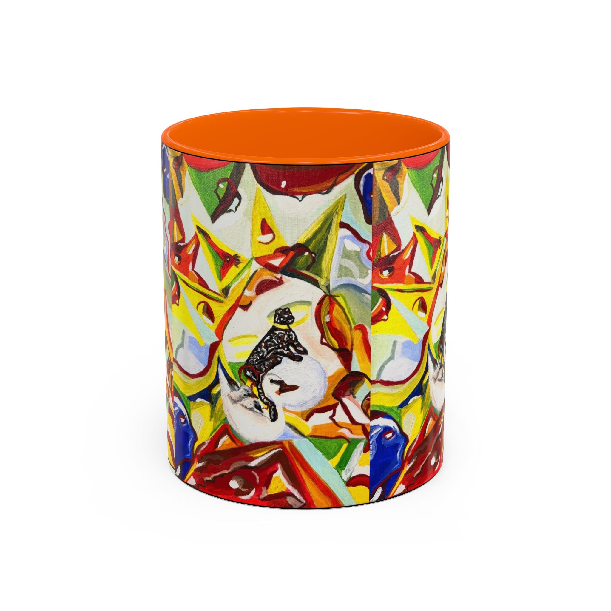 Abstract Colorful Art Coffee Mug — Vibrant Geometric Pattern