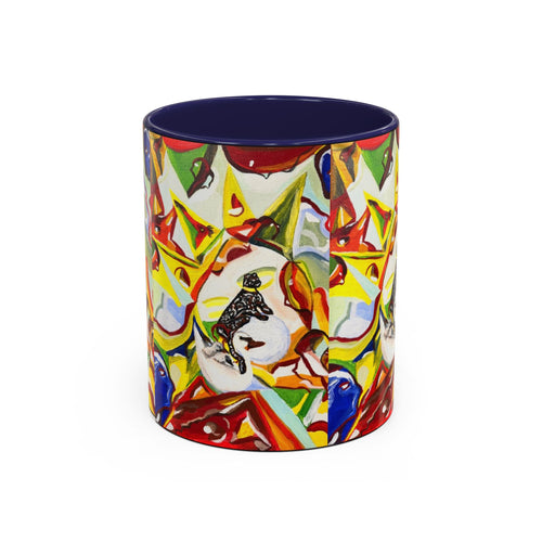 Abstract Colorful Art Coffee Mug — Vibrant Geometric Pattern