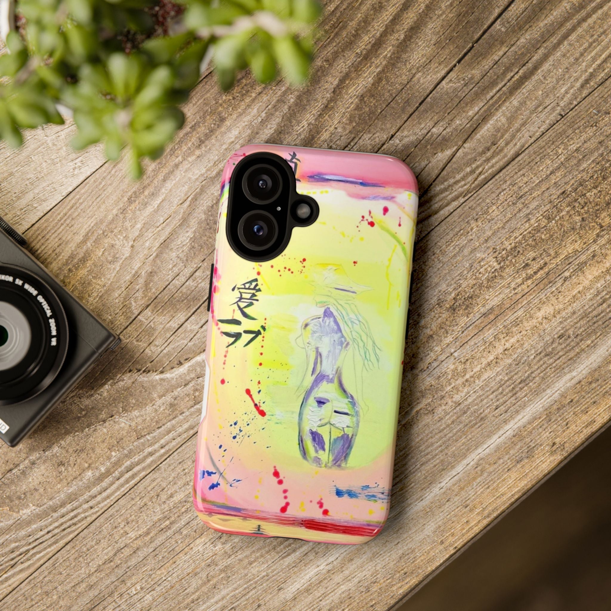 Pastel Koi Love Tough Phone Case — Watercolor iPhone Cover