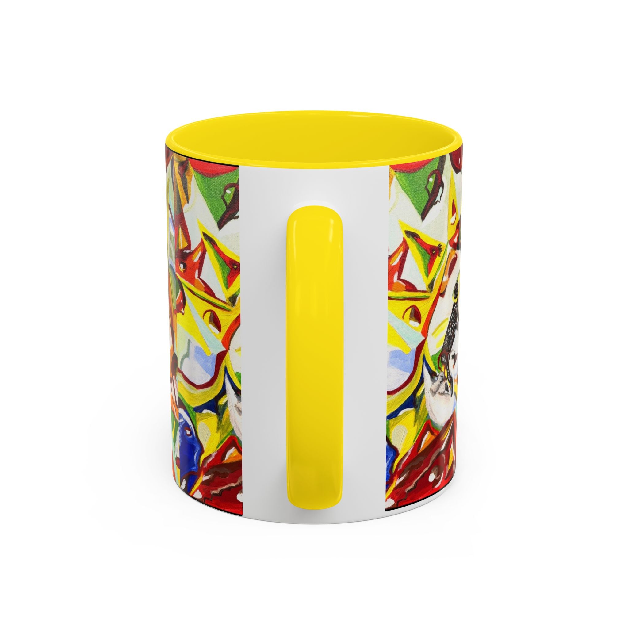 Abstract Colorful Art Coffee Mug — Vibrant Geometric Pattern