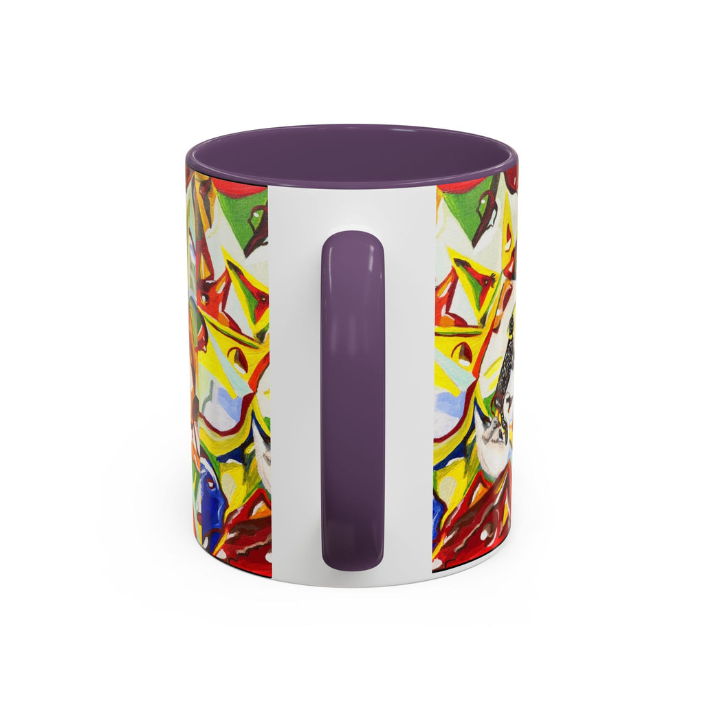 Abstract Colorful Art Coffee Mug — Vibrant Geometric Pattern