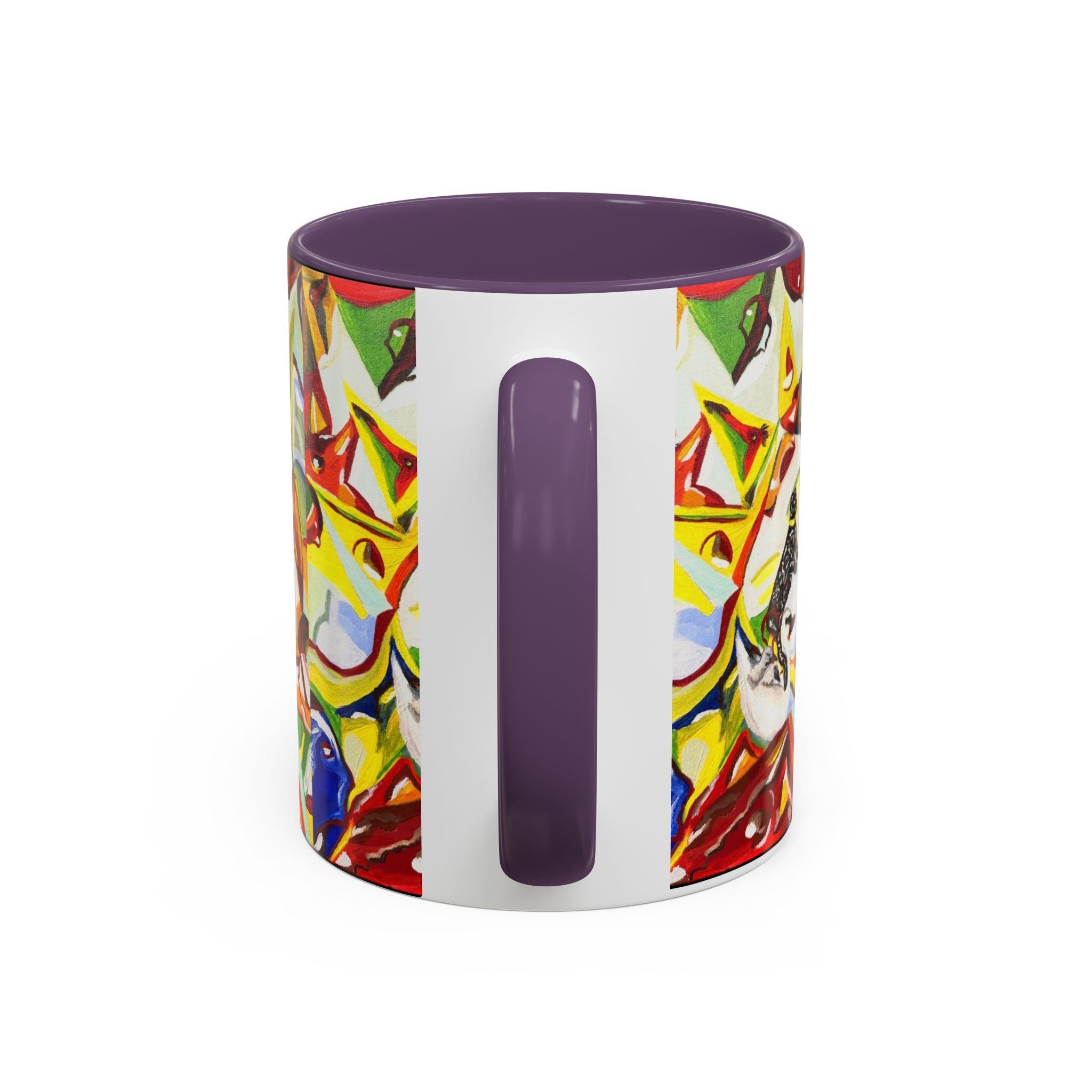 Abstract Colorful Art Coffee Mug — Vibrant Geometric Pattern