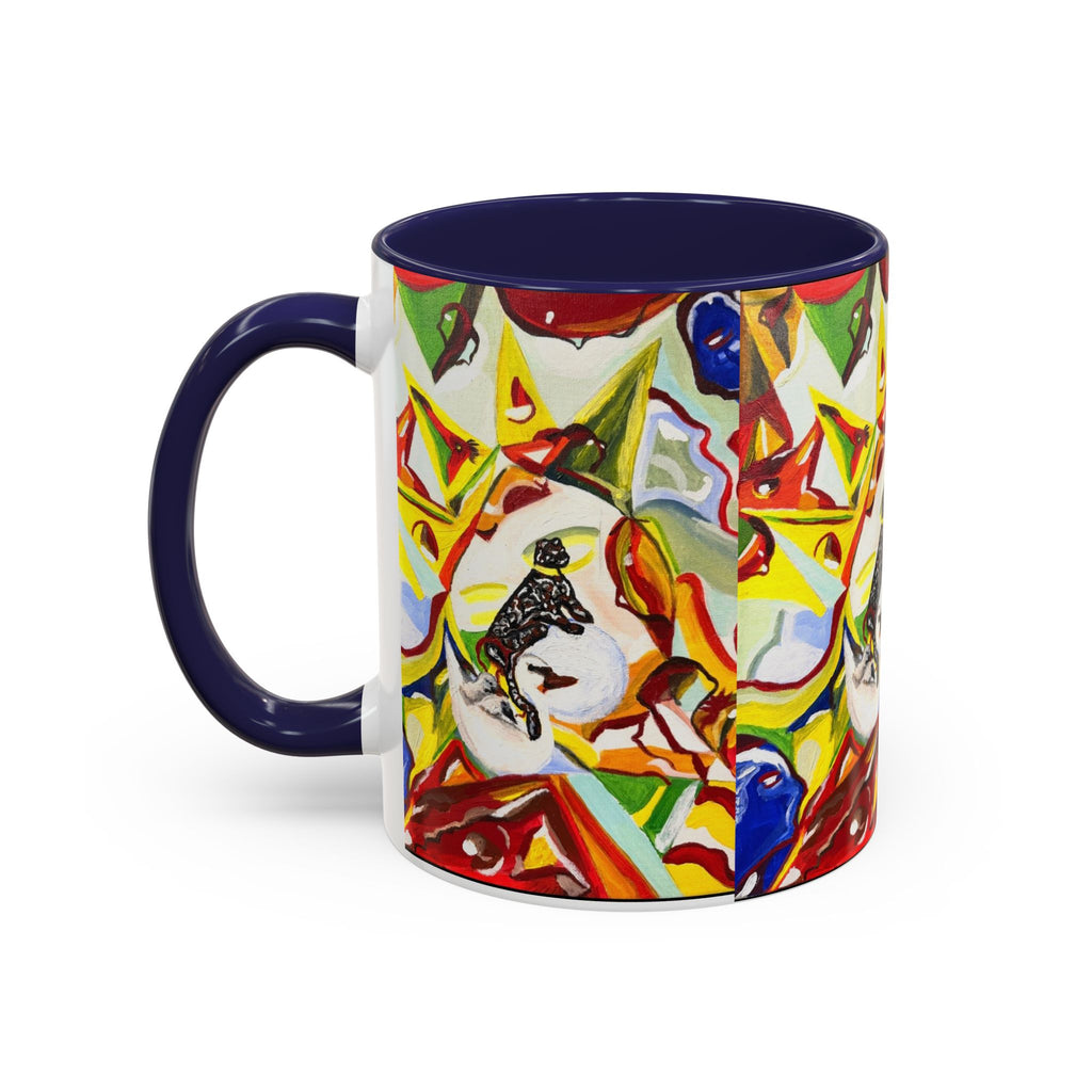 Abstract Colorful Art Coffee Mug — Vibrant Geometric Pattern