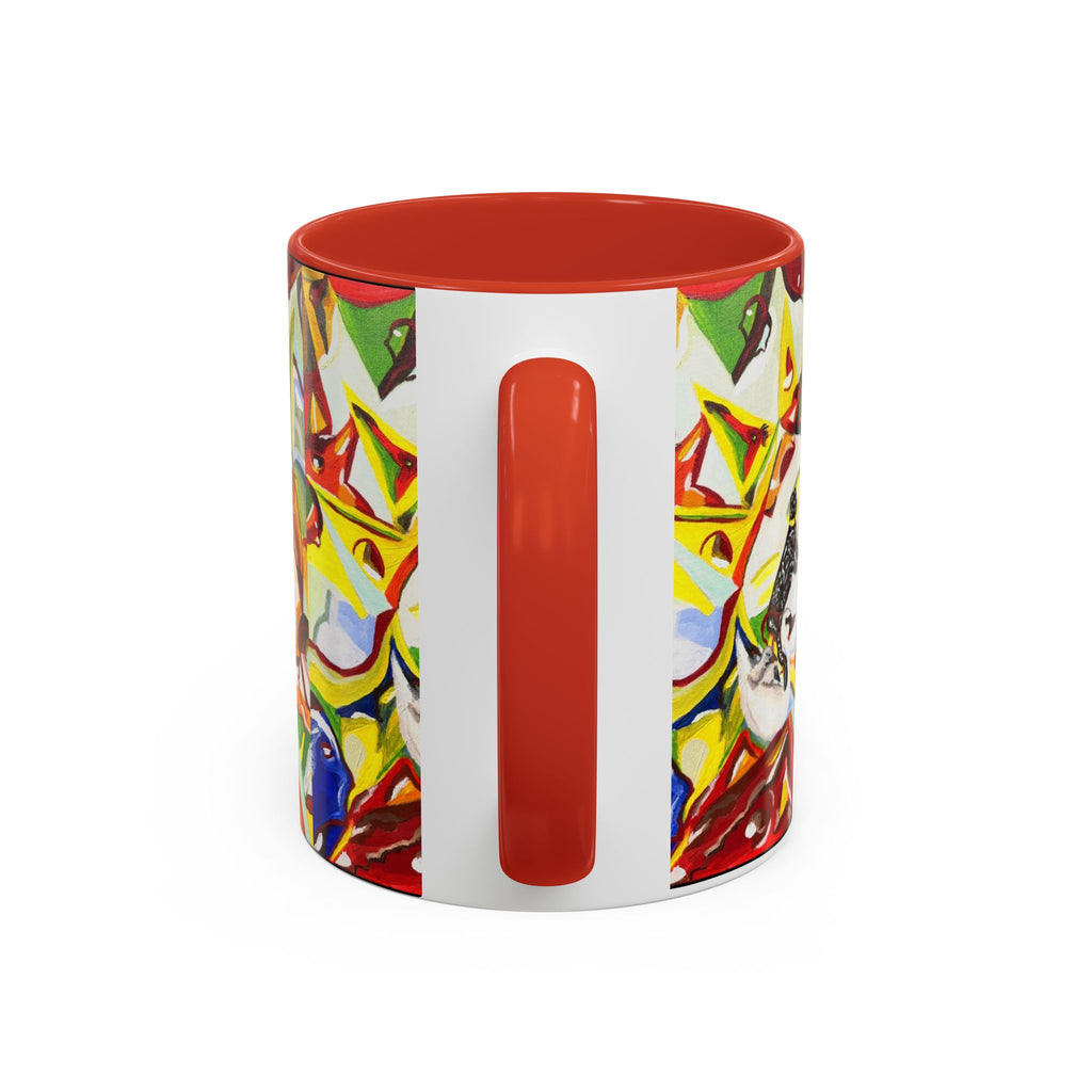 Abstract Colorful Art Coffee Mug — Vibrant Geometric Pattern