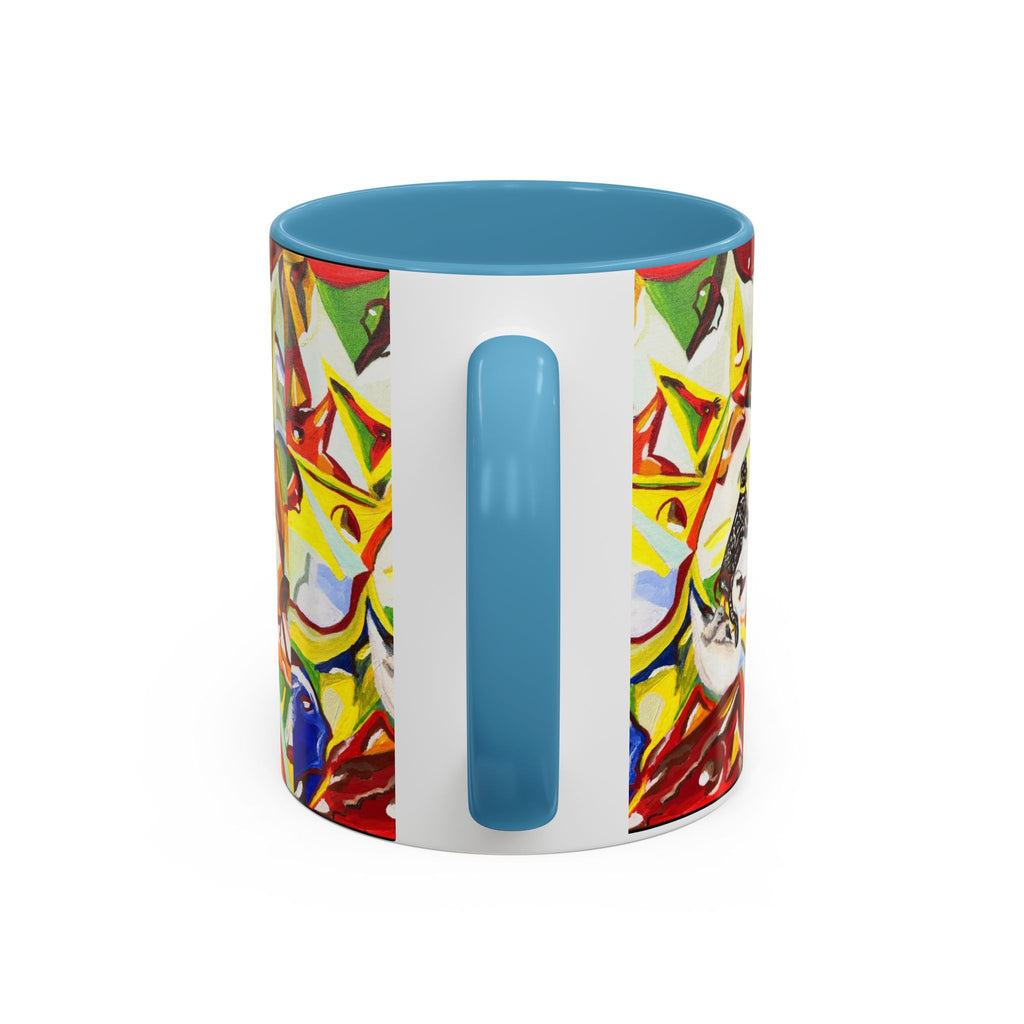 Abstract Colorful Art Coffee Mug — Vibrant Geometric Pattern