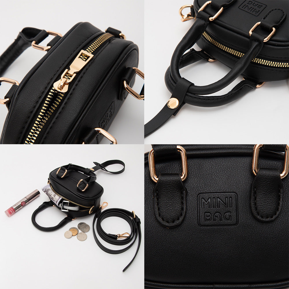 Mini Bag Charm — Faux Leather Crossbody Purse Charm (10 Colors)
